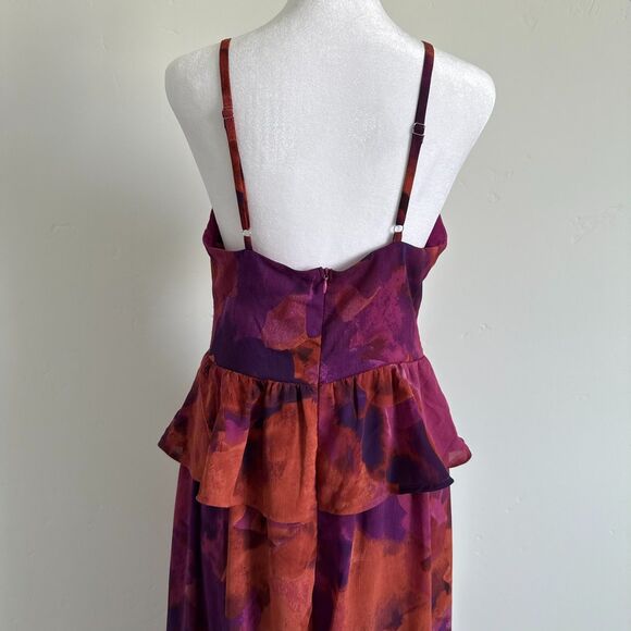 Saints & Secrets Women's Maxi Dress Ruffle adjustable strap Formal Evening Sz M - Picture 10 of 16